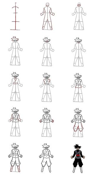 Dibujos de Songoku idea 12