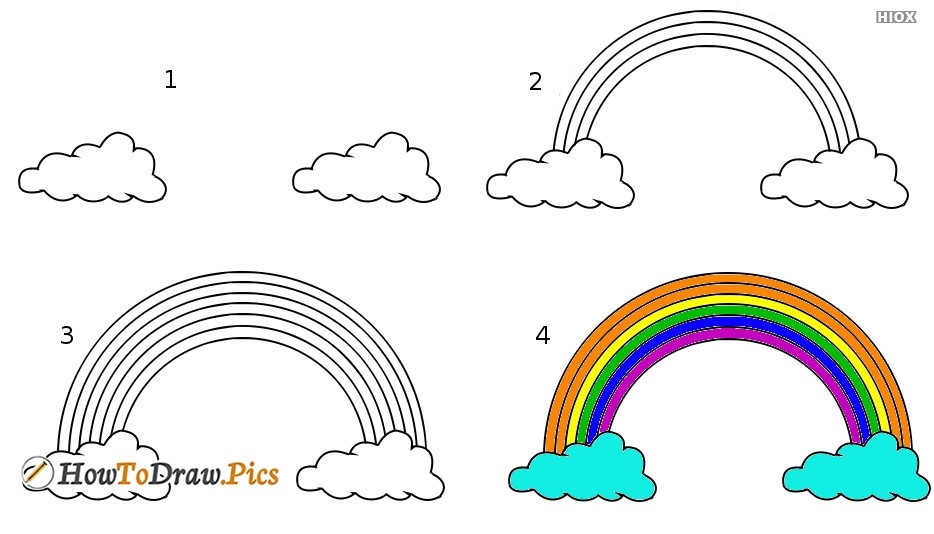 Dibujos de Arcoiris bonitos