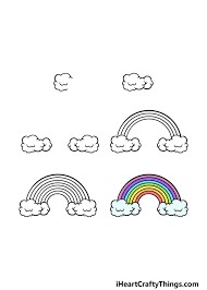 Dibujos de Arcoiris Kawaii