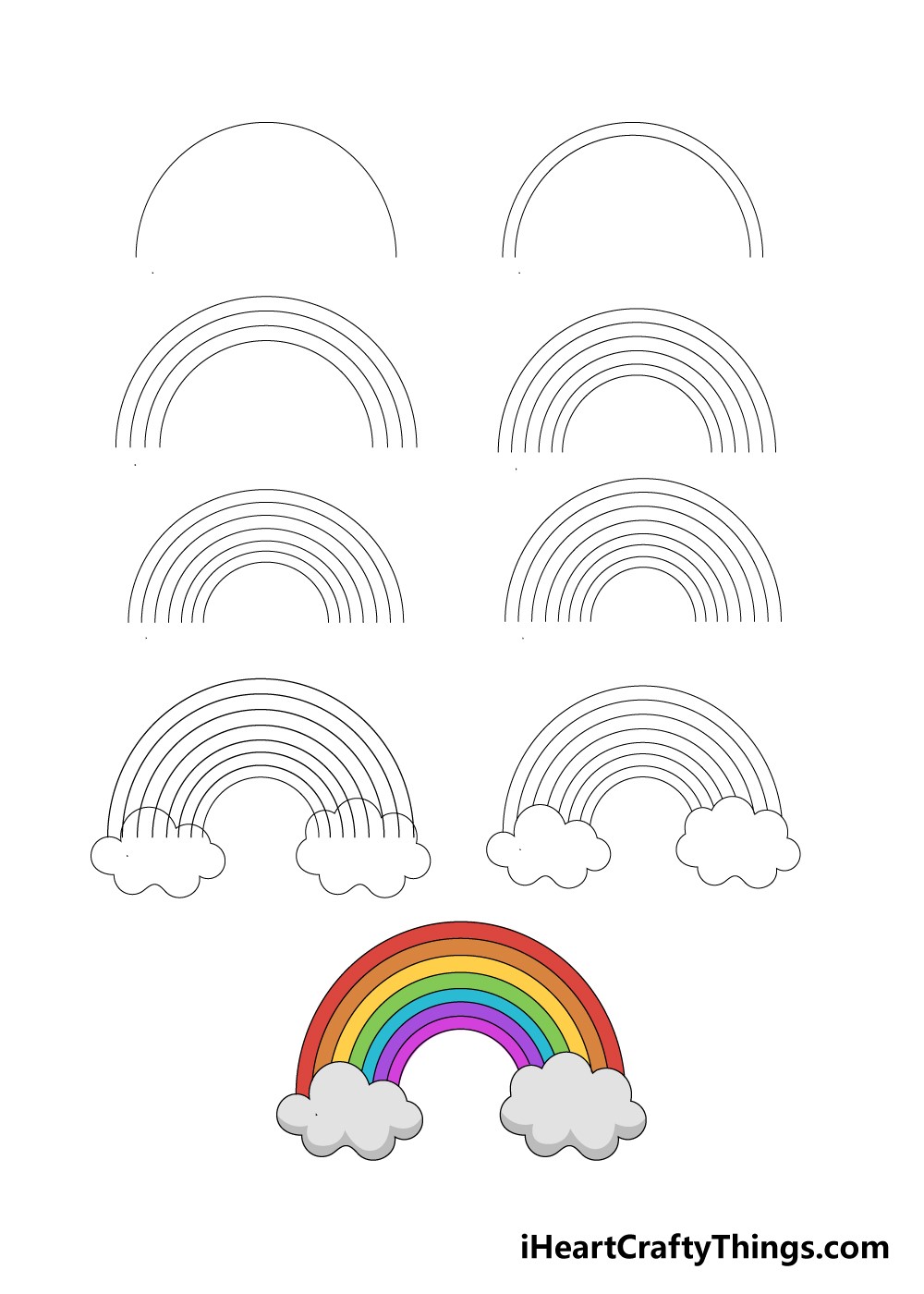 Dibujos de Arcoiris Lindo