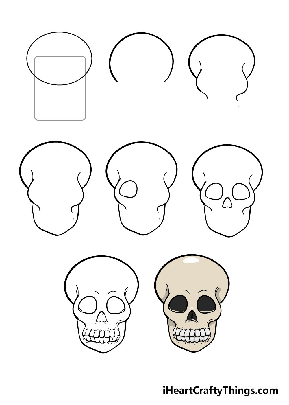 Dibujos de Calavera - Idea 1