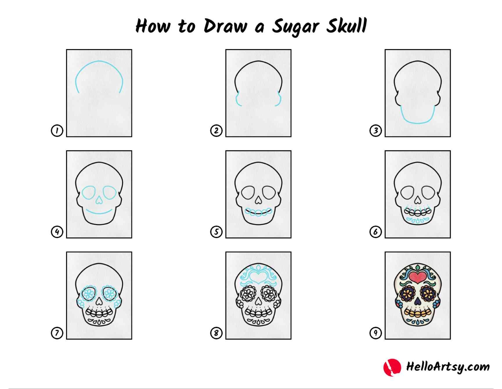 Dibujos de Calaveras Chidas