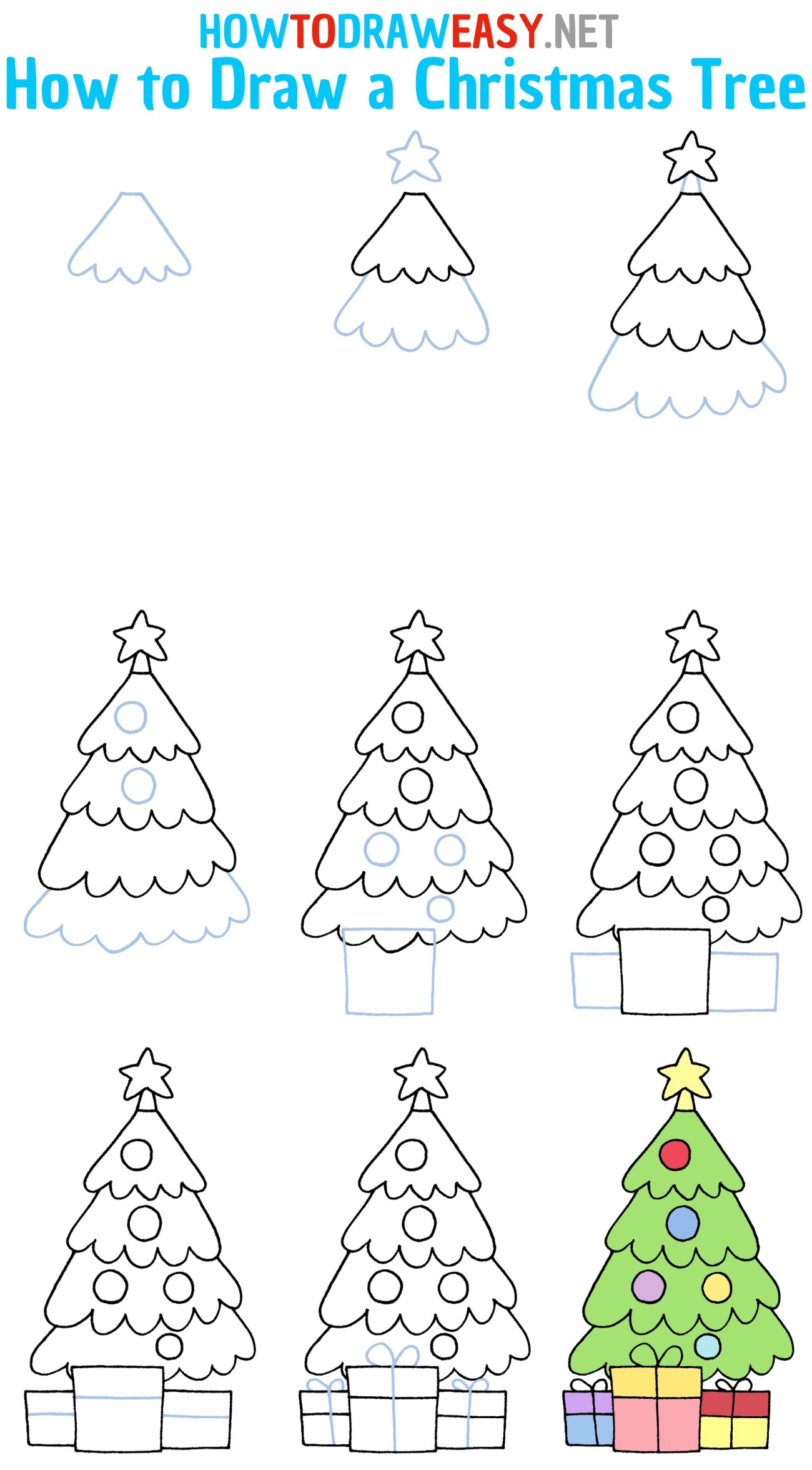 Dibujos de Un árbol de Navidad - Idea 15