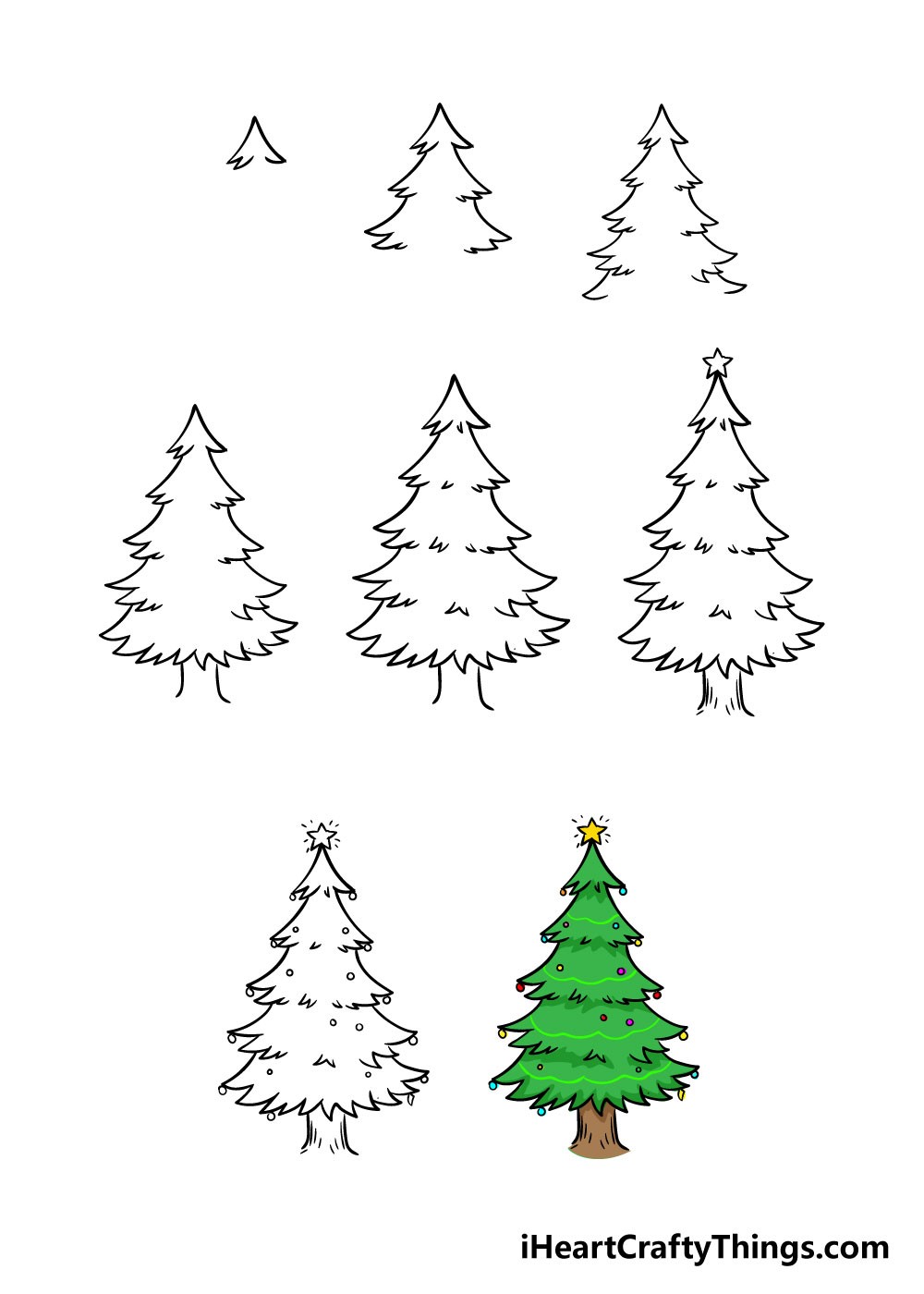 Dibujos de Un árbol de Navidad - Idea 5