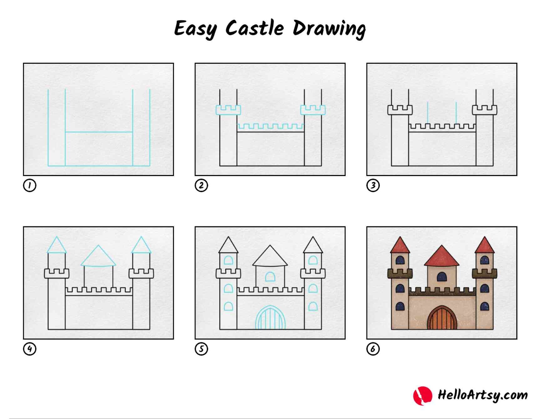 Dibujos de Un castillo - Idea 10