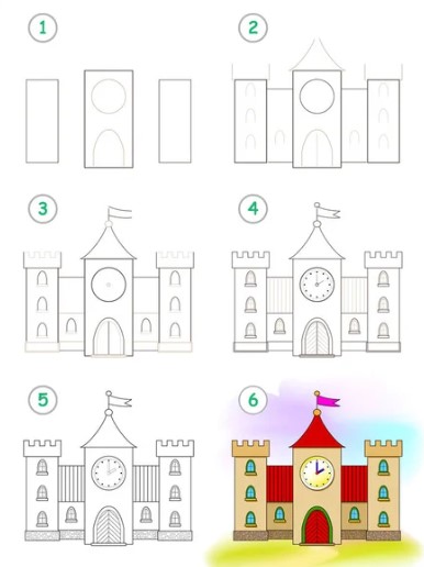 Dibujos de Un castillo - Idea 11