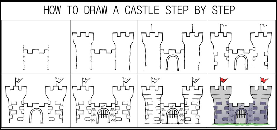 Dibujos de Un castillo - Idea 12