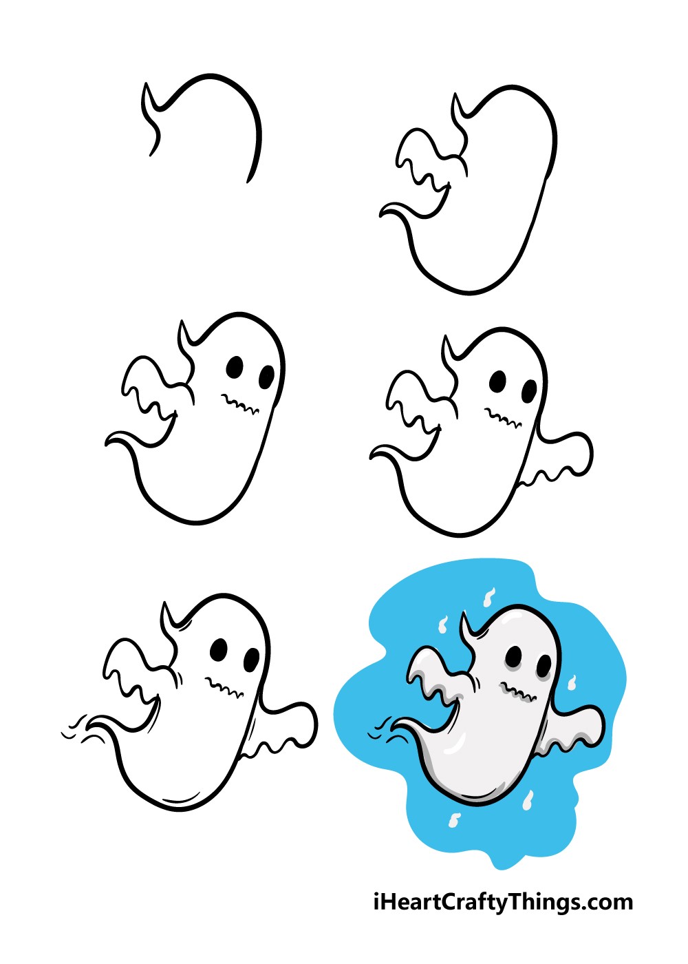 Dibujos de Un fantasma 10