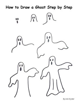 Dibujos de Un fantasma fácil