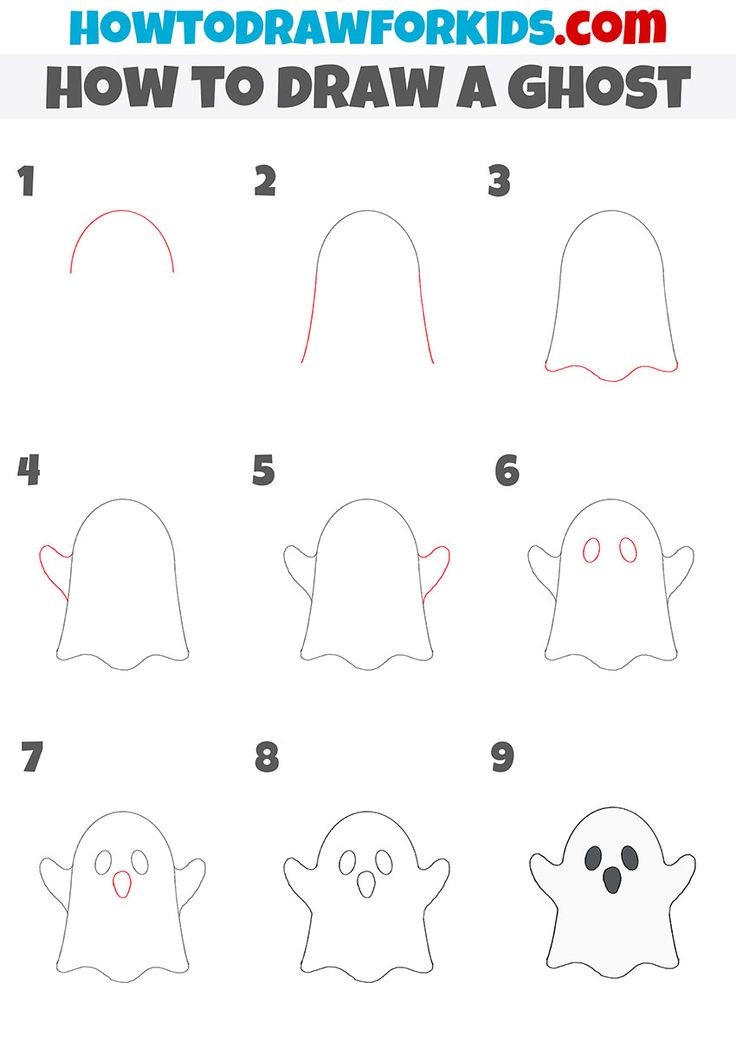 Dibujos de Un lindo fantasma