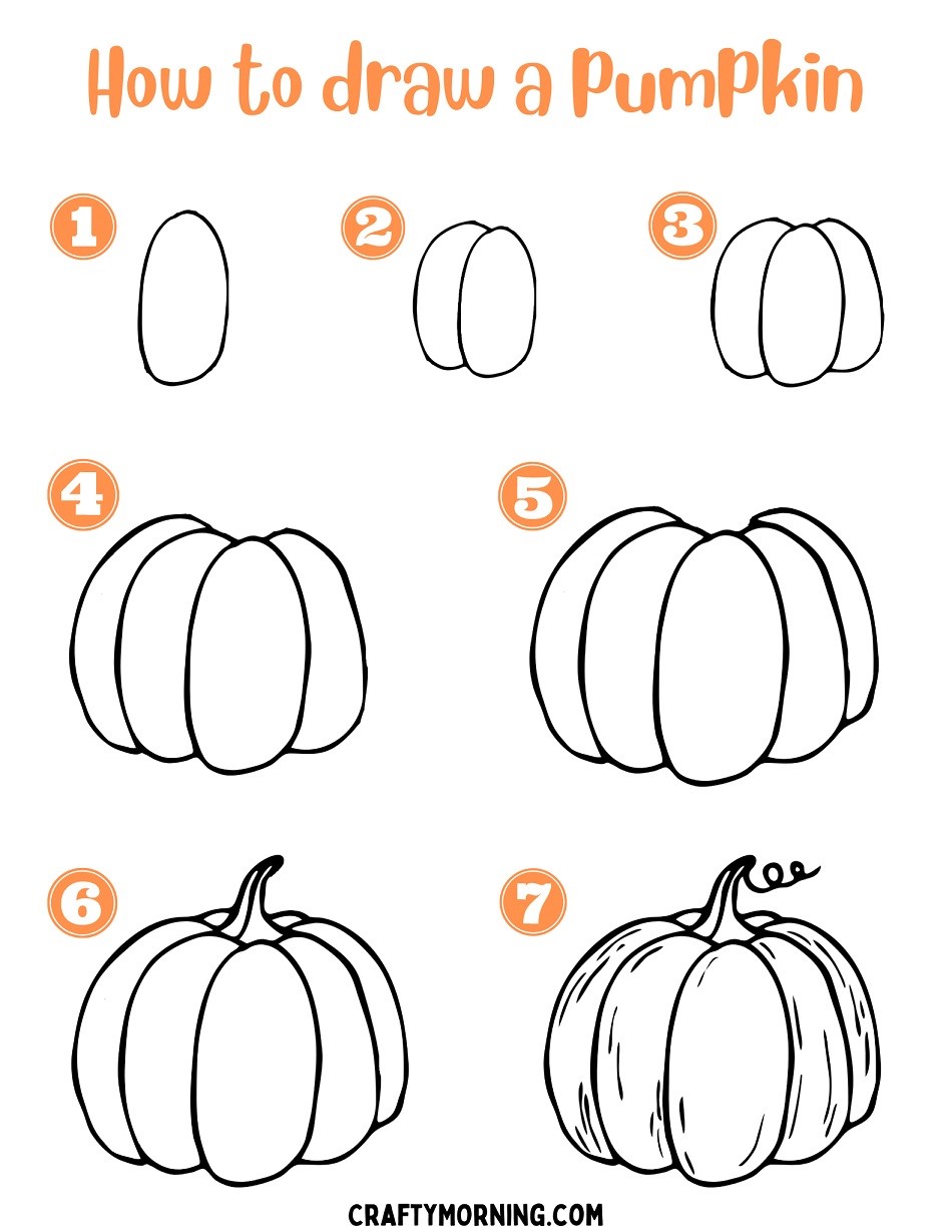 Dibujos de Una calabaza a lápiz