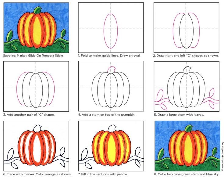 Dibujos de Una Calabaza - Idea 10