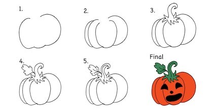 Dibujos de Una Calabaza - Idea 12