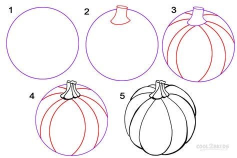 Dibujos de Una Calabaza - Idea 4