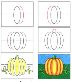 Dibujos de Una Calabaza - Idea 9