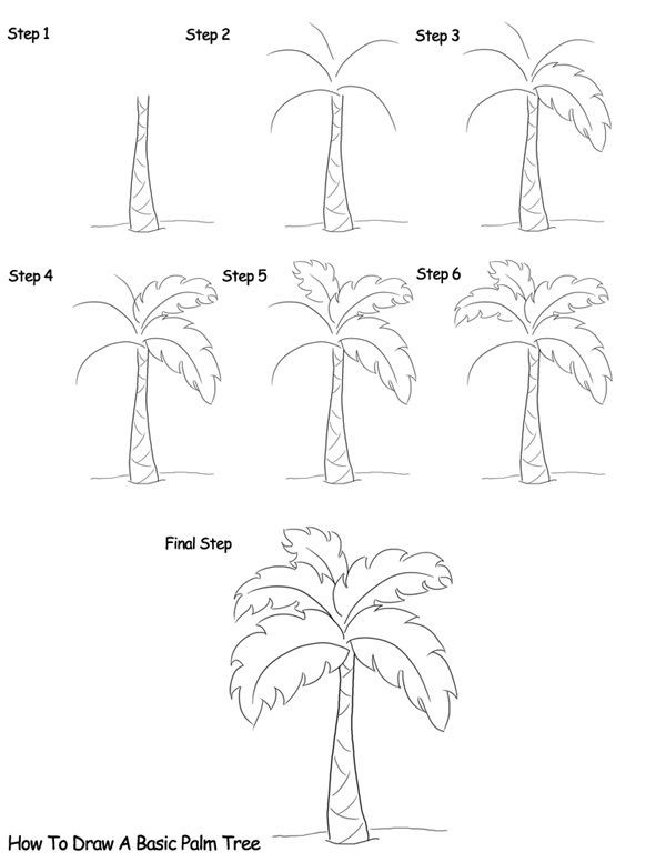 Dibujos de Una palmera - Idea 10