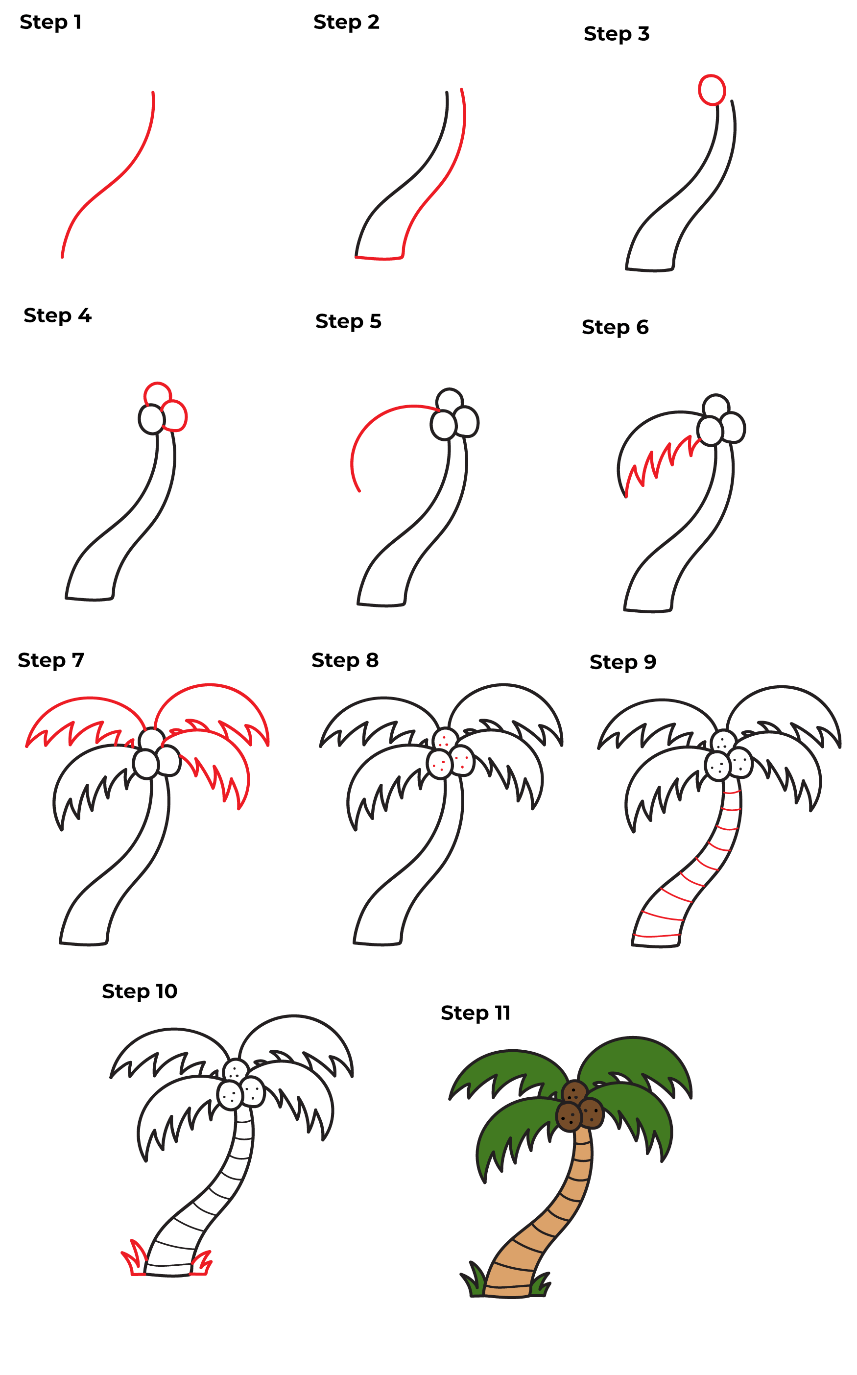 Dibujos de Una palmera - Idea 14