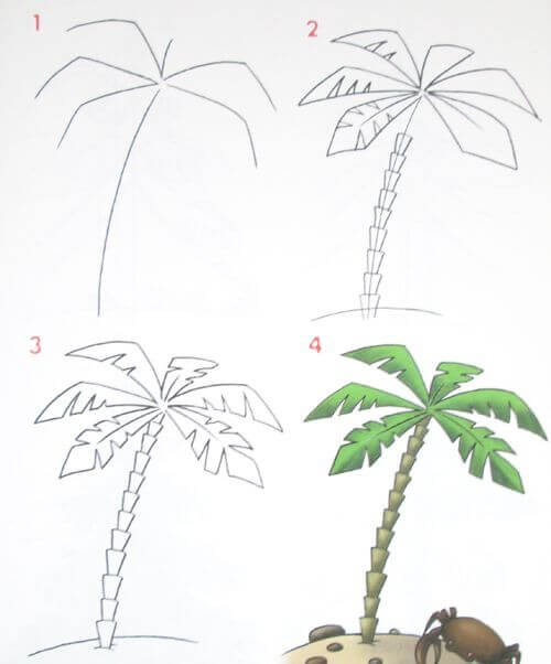 Dibujos de Una palmera - Idea 16