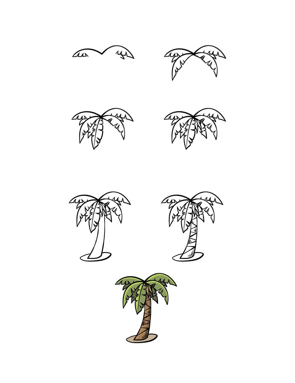 Dibujos de Una palmera - Idea 18