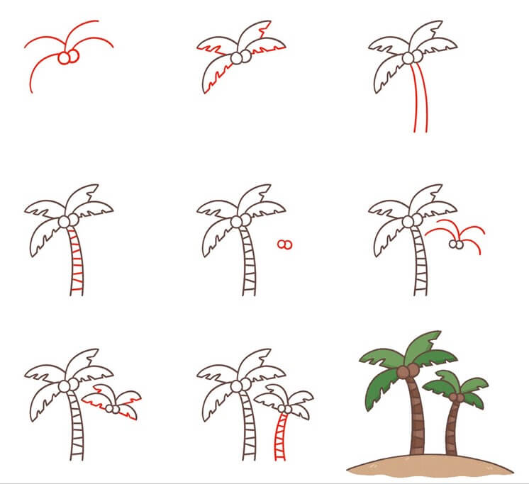 Dibujos de Una palmera - Idea 21