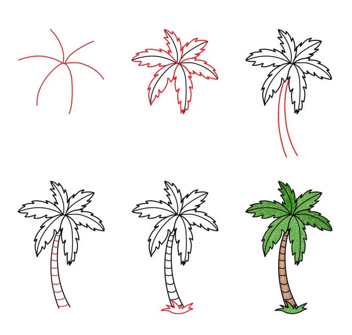 Dibujos de Una palmera - Idea 23