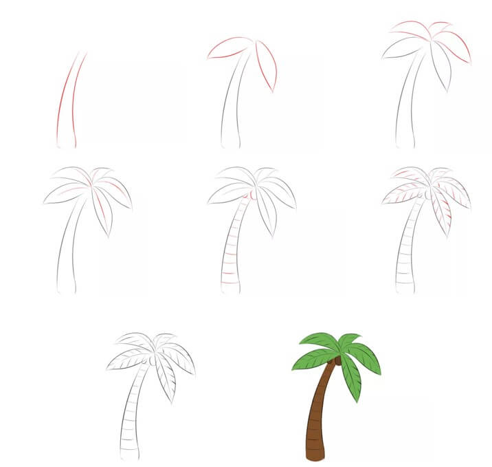 Dibujos de Una palmera - Idea 25