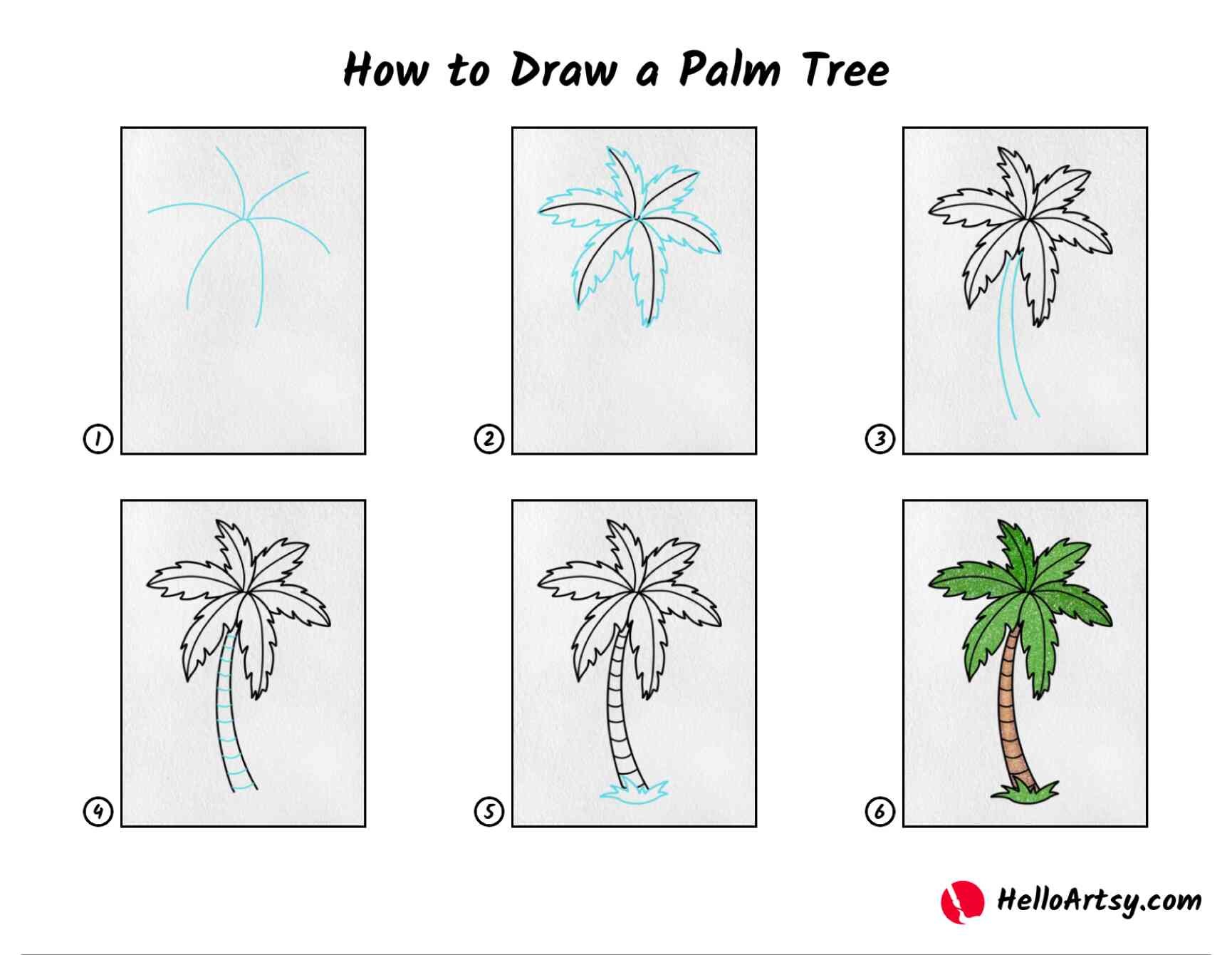 Dibujos de Una palmera - Idea 3