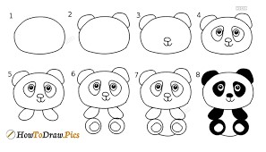 Dibujos de Panda Simple