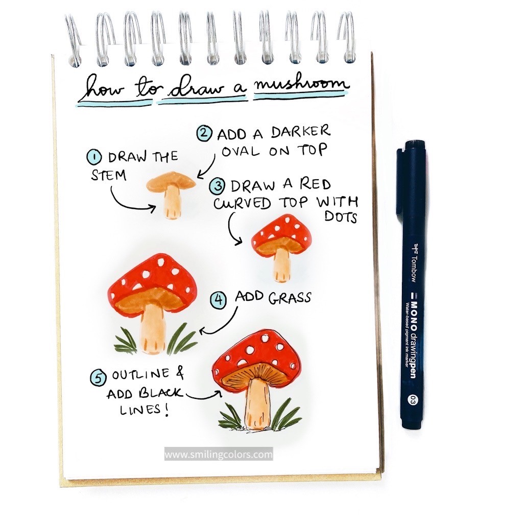 Dibujos de Un hongo - idea 10