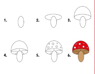 Dibujos de Un hongo - idea 9