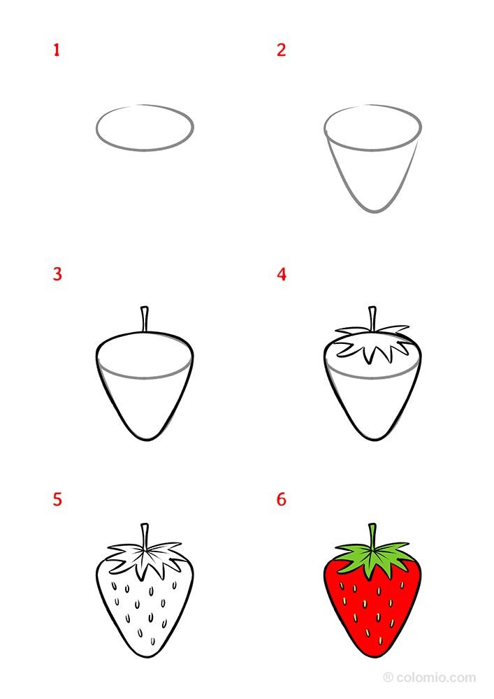 Dibujos de Fresas