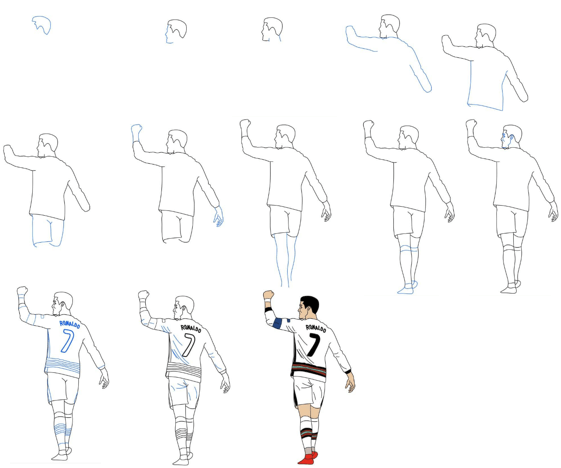 Dibujos de Cristiano Ronaldo - Idea 4