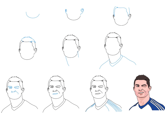 Dibujos de Divertido Ronaldo