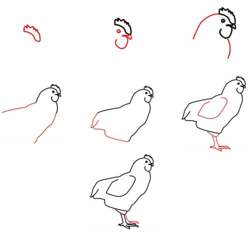 Dibujos de Un pollo - Idea 22