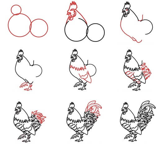 Dibujos de Un pollo – Idea 26