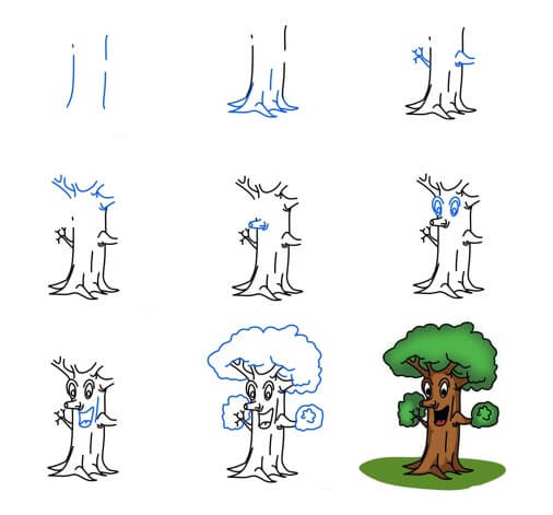 Dibujos de Árbol de dibujos animados