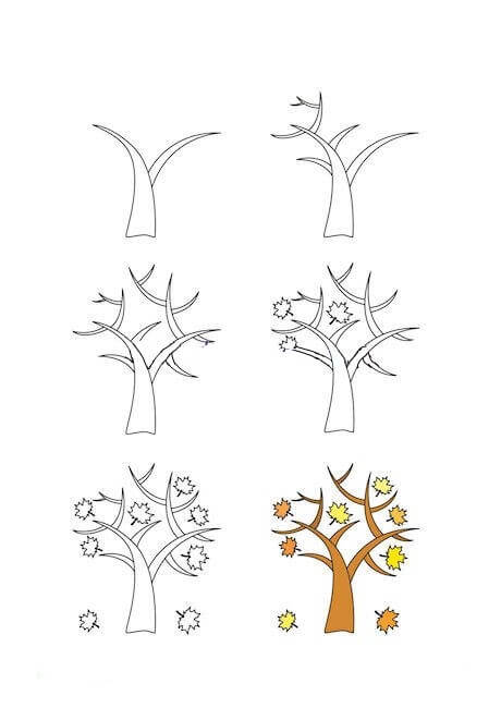 Dibujos de Árbol decorativo