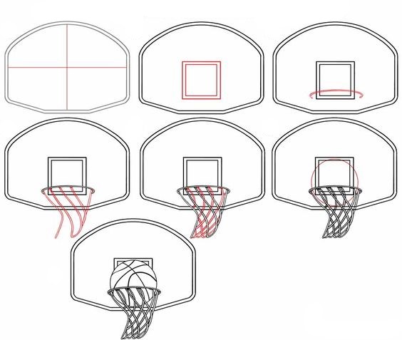 Dibujos de Basquetbol Sencillo