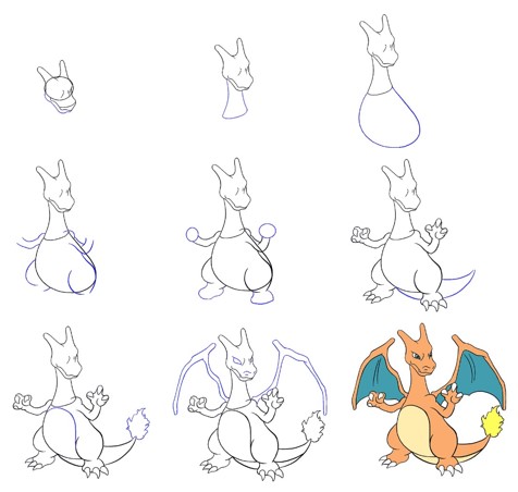 Dibujos de Charizard abrasador