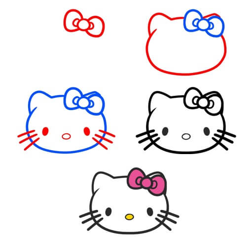 Dibujos de Jefa de hello kitty