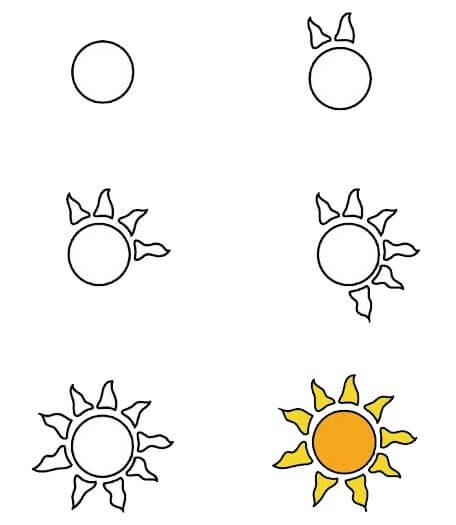 Dibujos de Sol para niños