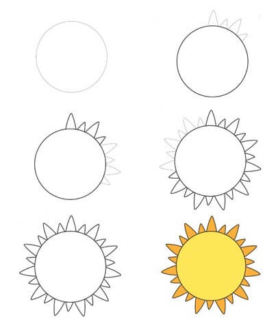 Dibujos de El Sol Realista