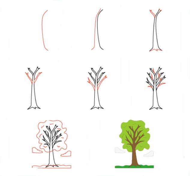 Dibujos de Un árbol - Idea 19