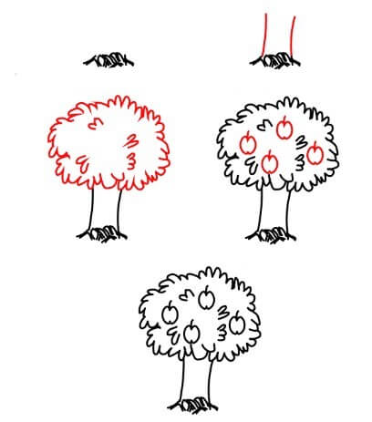 Dibujos de Un árbol sencillo