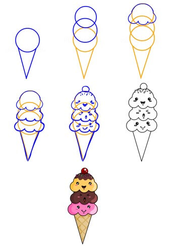 Dibujos de Un Helado - Idea 14