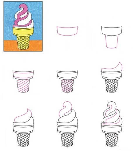 Dibujos de Un Helado - Idea 15