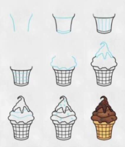 Dibujos de Un Helado - Idea 16