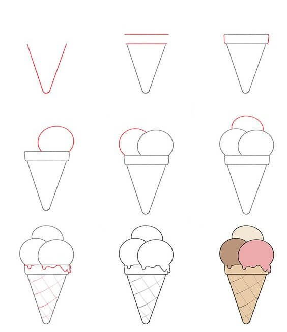 Dibujos de Un Helado - Idea 21