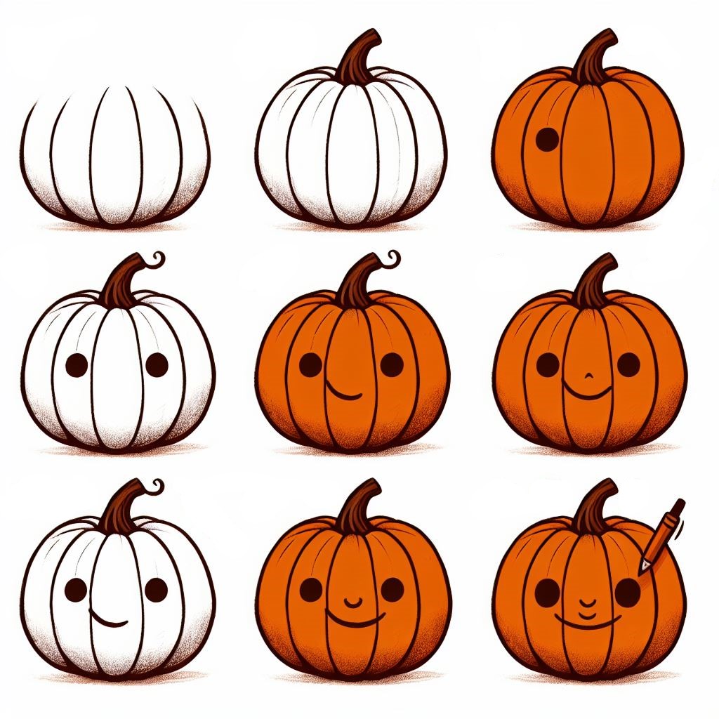 Dibujos de Una calabaza de Halloween