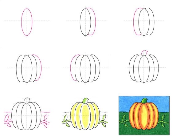 Dibujos de Una Calabaza - Idea 24